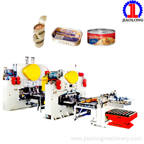 two piece tin can making line with eoe making machine